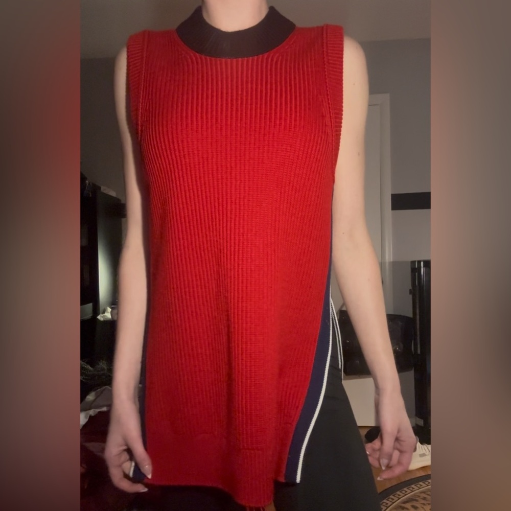 Moncler Red Sleeveless Sweater